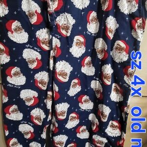 Old Navy Kids Santa Print Pajama Bottoms - Navy